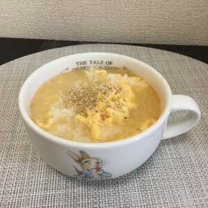 水炊きの〆の定番☆旨味たっぷりスープのたまご雑炊